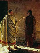 Nikolaj Nikolajewitsch Ge What is truth, Christ and Pilate Germany oil painting artist